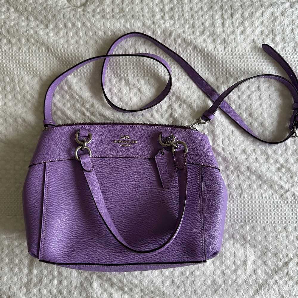 Coach Lavender Crossbody Satchel Bag